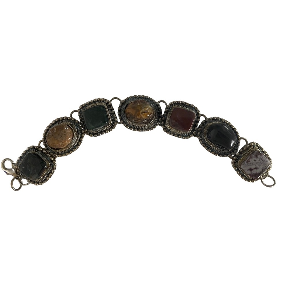Chunky Polished Agate Multi-Stone Bracelet